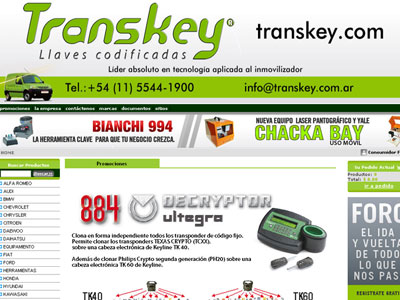 Transkeys llaves codificadas