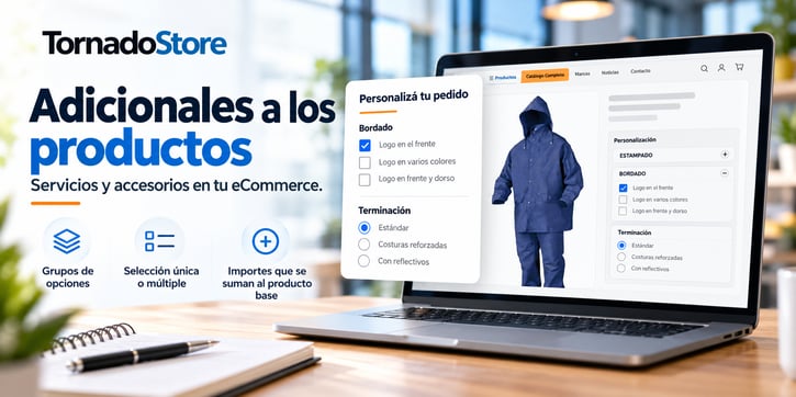 Adicionales a los productos: nuevo módulo | TornadoStore