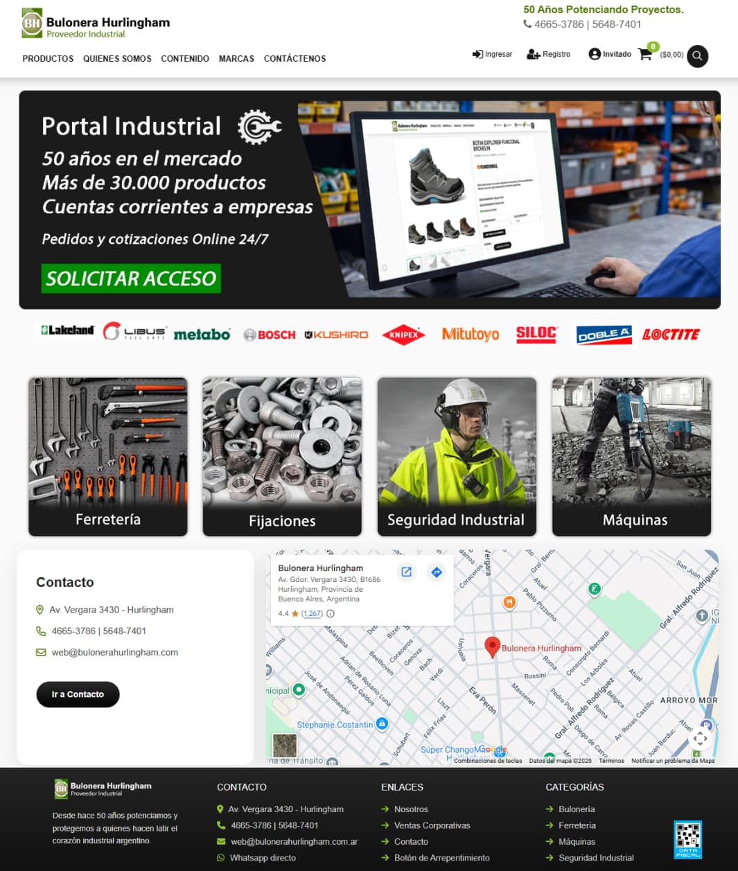 Rediseño eCommerce - Bulonera Hurlingham - Proveedor industrial